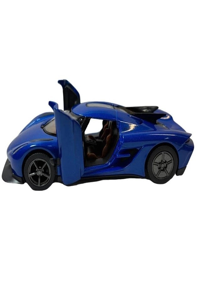 ماياترا سيارة لعبة معدنية مصبوبة من نوع كوينجسيج جيسكو أبسولوت بمقياس 1:36 من ماياترا كينز مارت (أزرق) - Image 4